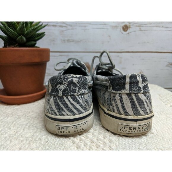 Sperry Women's Top Sider Boat Shoe Animal Print Sequins Loafers Size 6.5 M - Picture 4 of 11